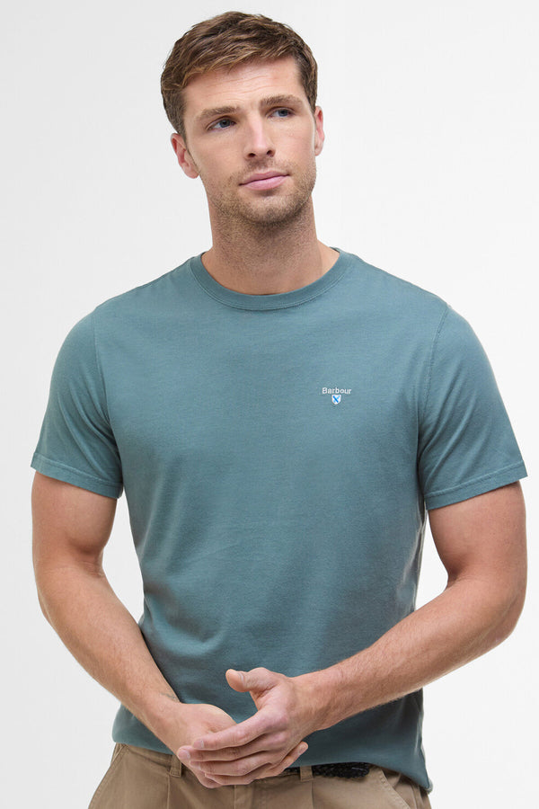 T-shirt sportiva con dettagli in tartan