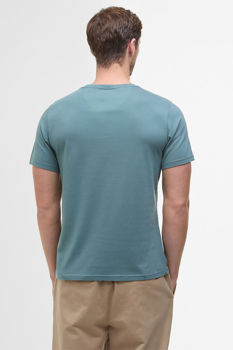 T-shirt sportiva con dettagli in tartan