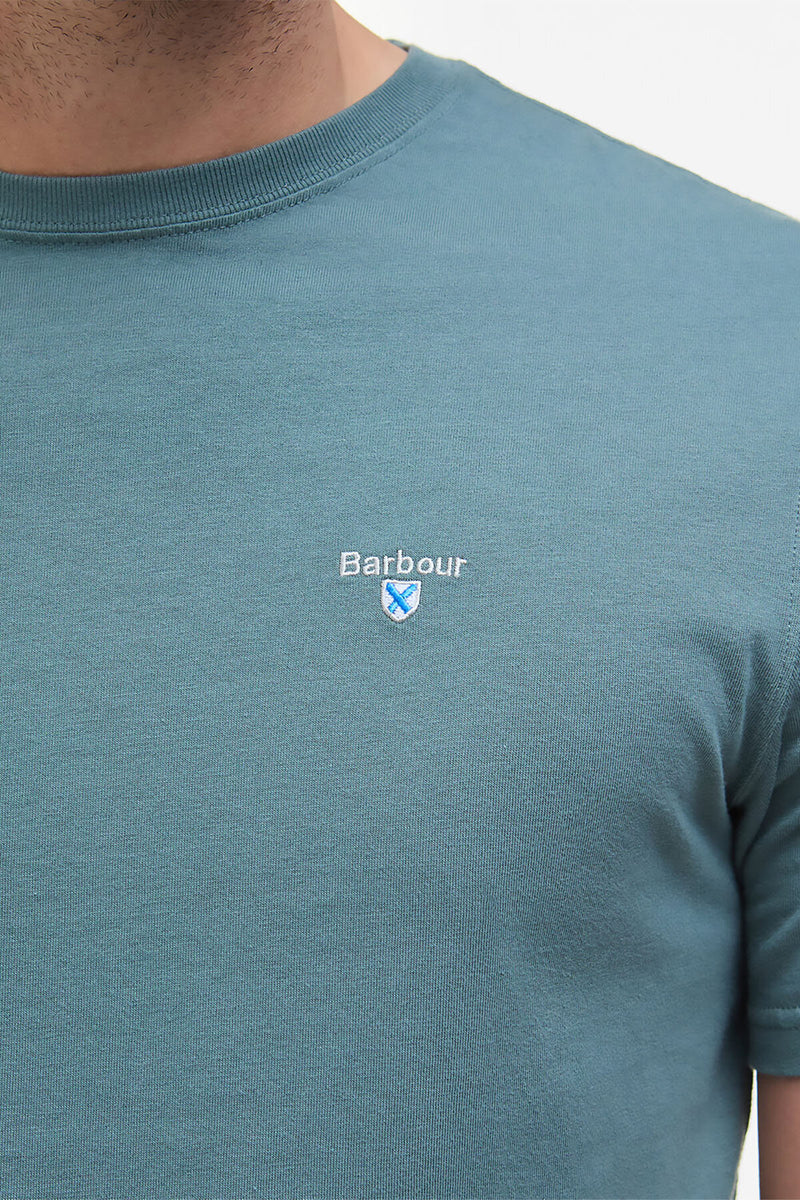 T-shirt sportiva con dettagli in tartan