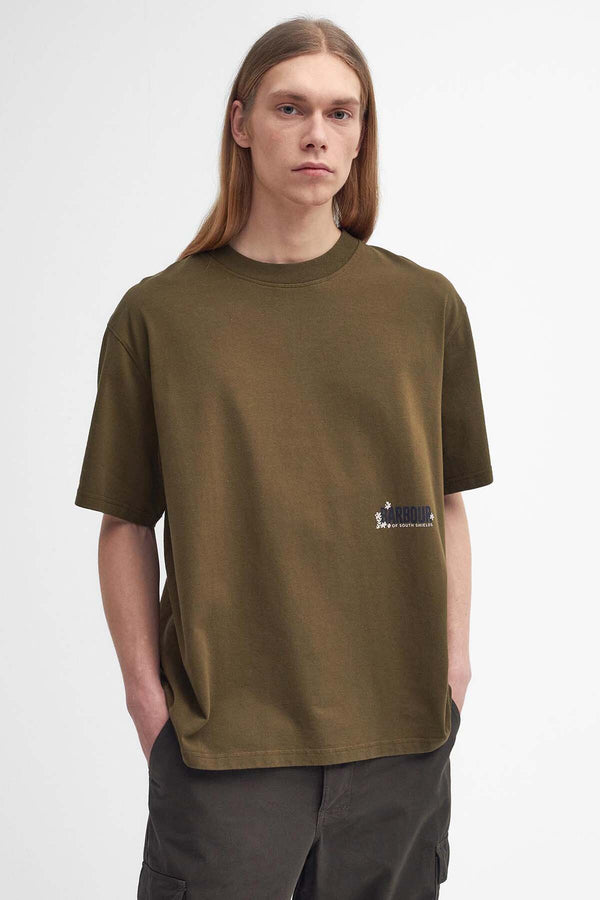 T-shirt oversize con stampa Leonard Barbour