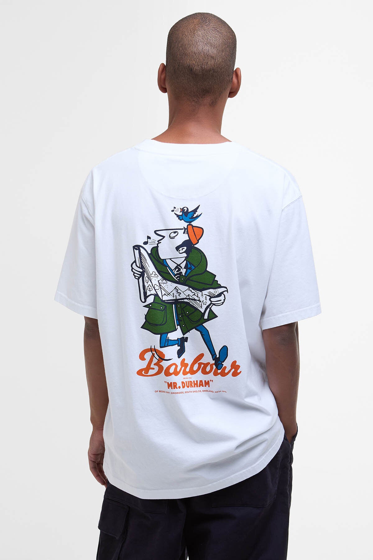 Regence Oversized Graphic T-Shirt White by Barbour | Men
