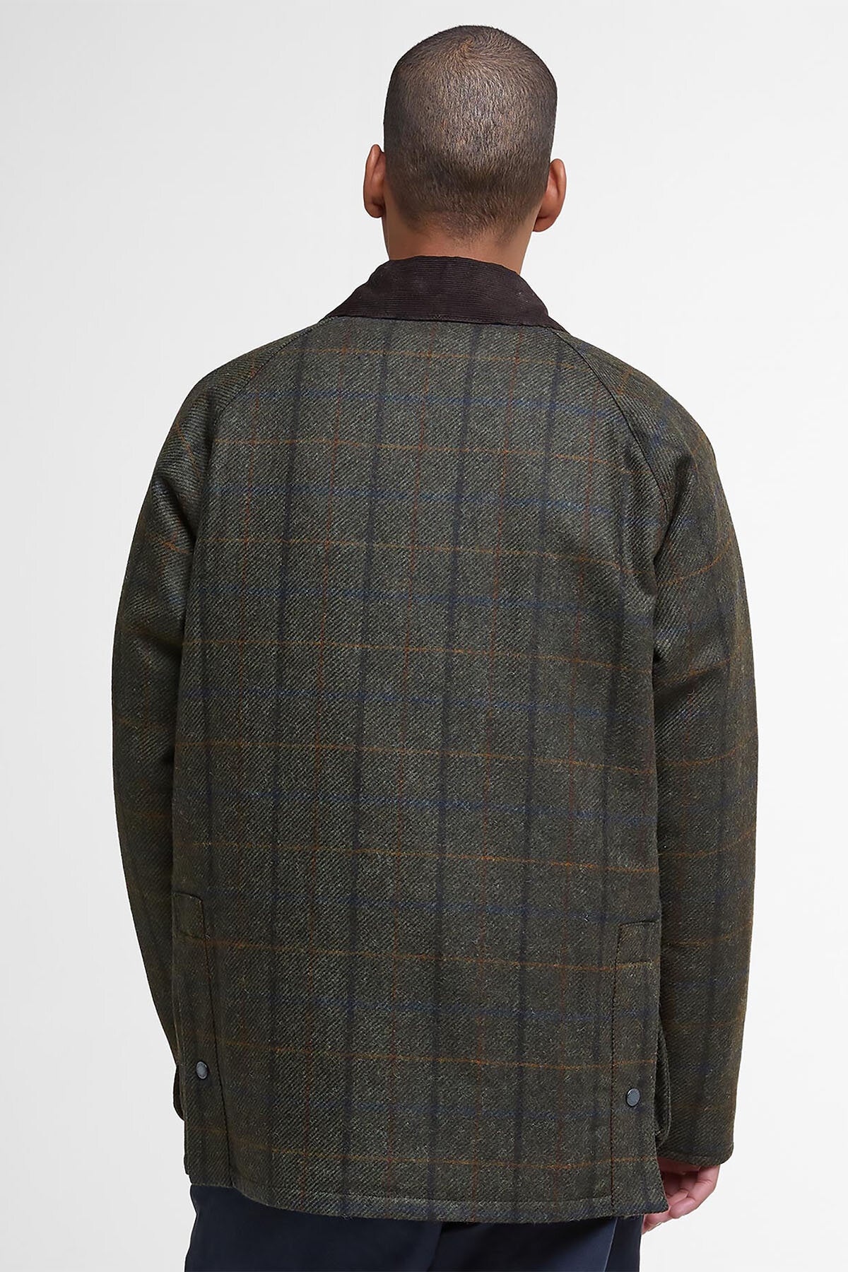 Barbour Giacca Bedale in lana con motivo a scacchi Brown | Uomo