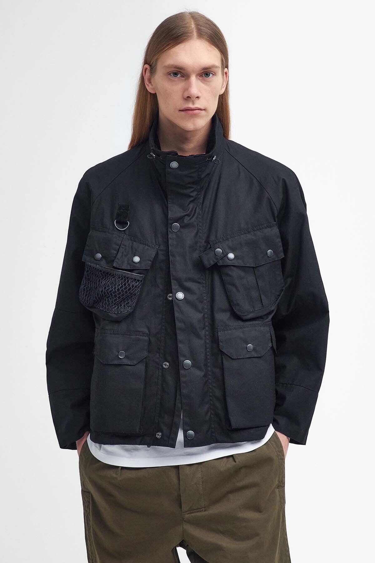 Barbour Modified Dryfly Waxed Jacket Black by Barbour | Men | WP Store