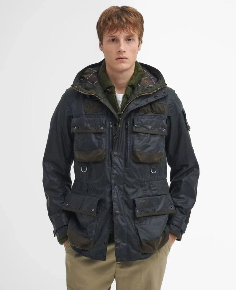Kato　BARBOUR × TOKITO Military Jacket Barbour x TO KI TO Military Waxed Jacket Sage by Barbour | Men