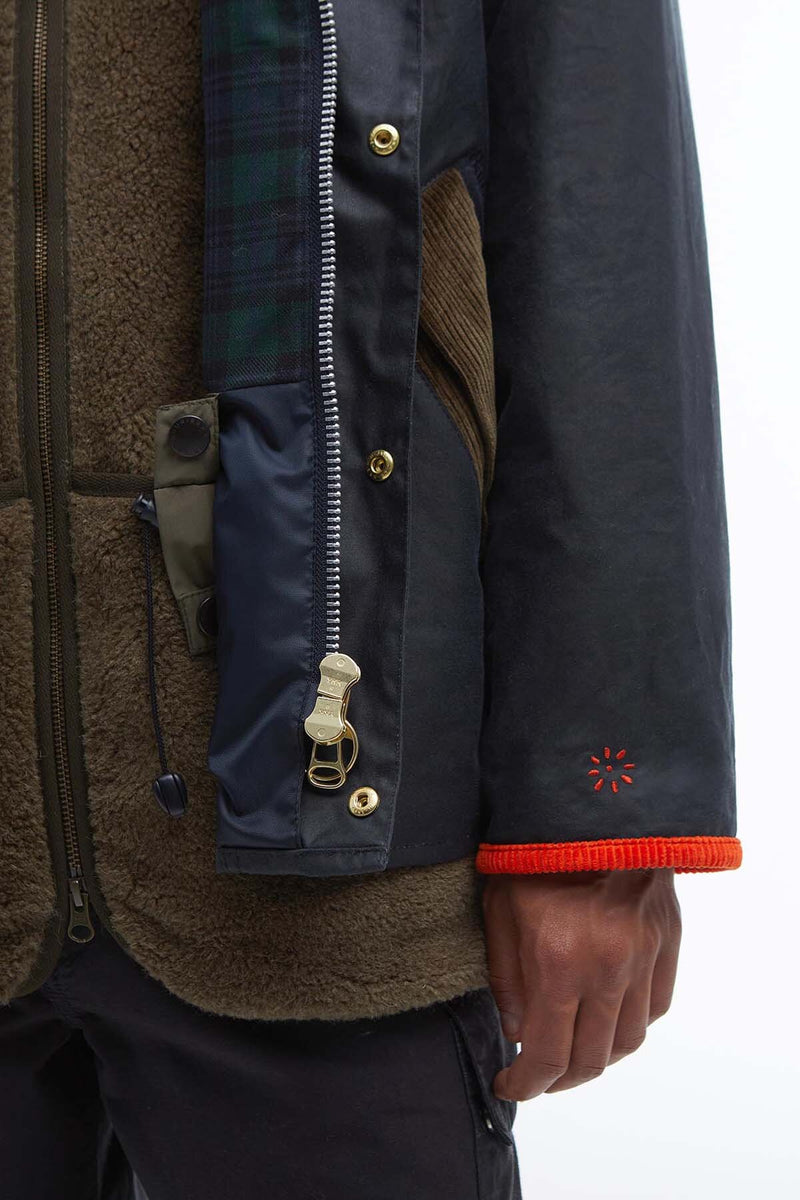 Giacca cerata oversize Transport Barbour x Flower Mountain