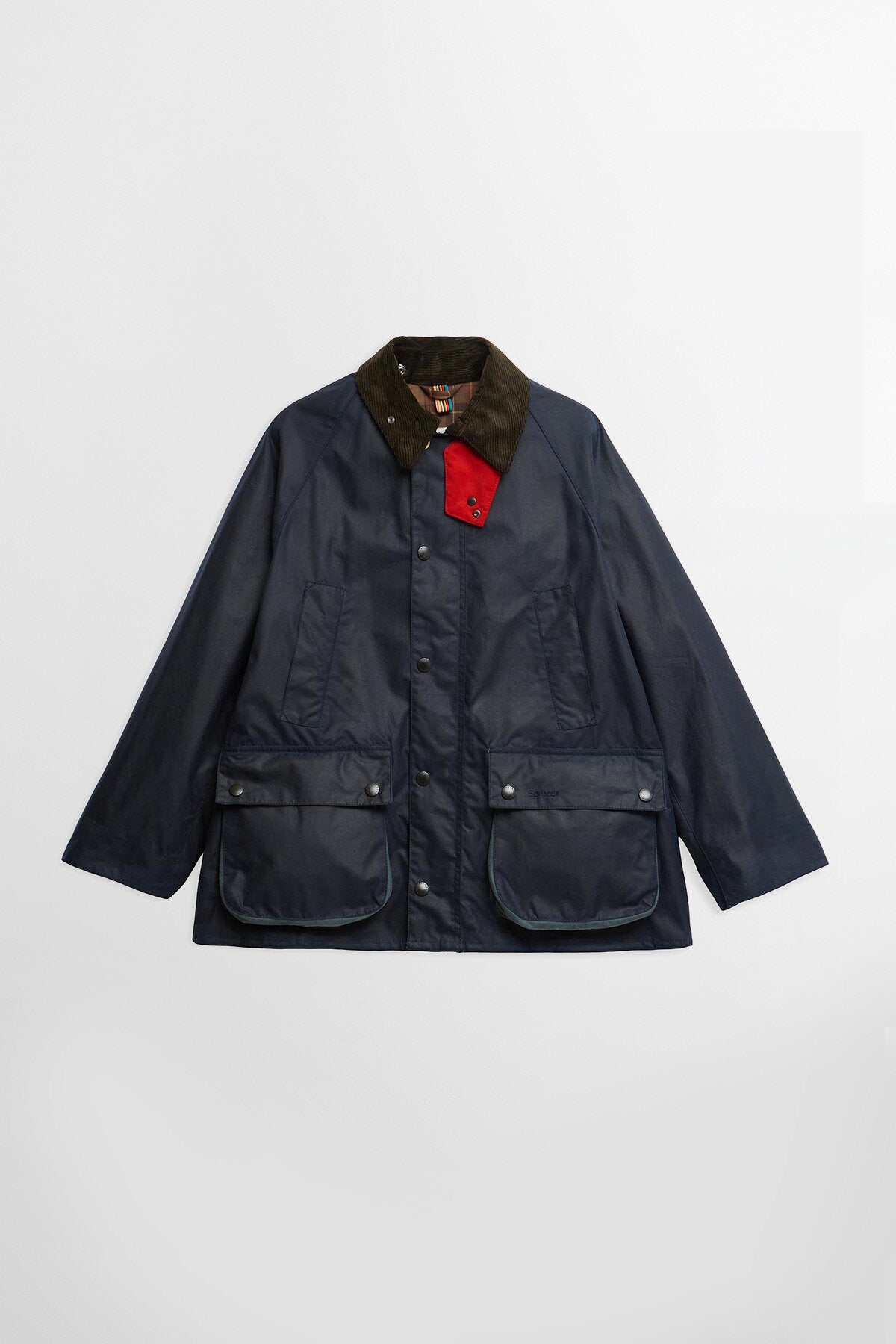Paul Smith loves Barbour Oversized Bedale Waxed Jacket Night sky