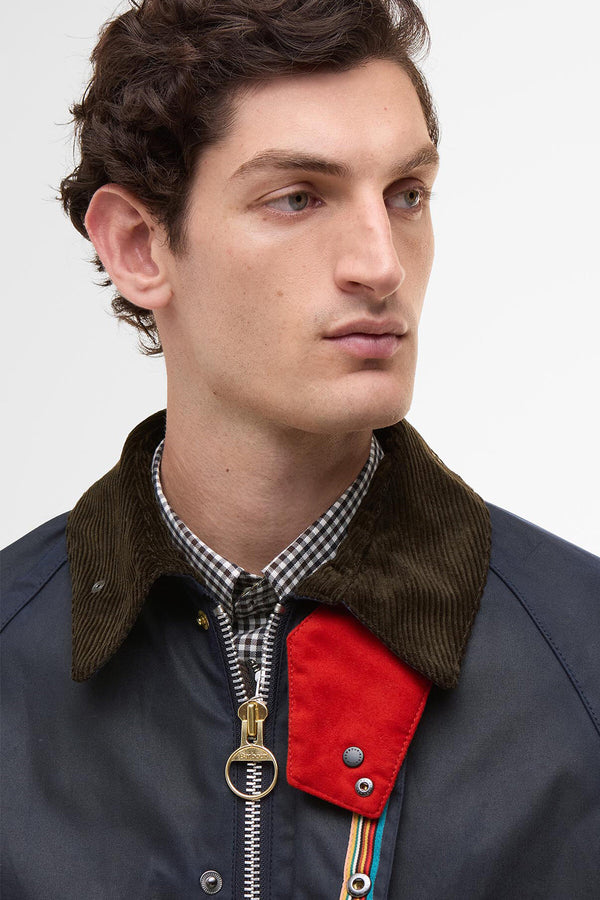 Giacca cerata Bedale oversize Paul Smith loves Barbour