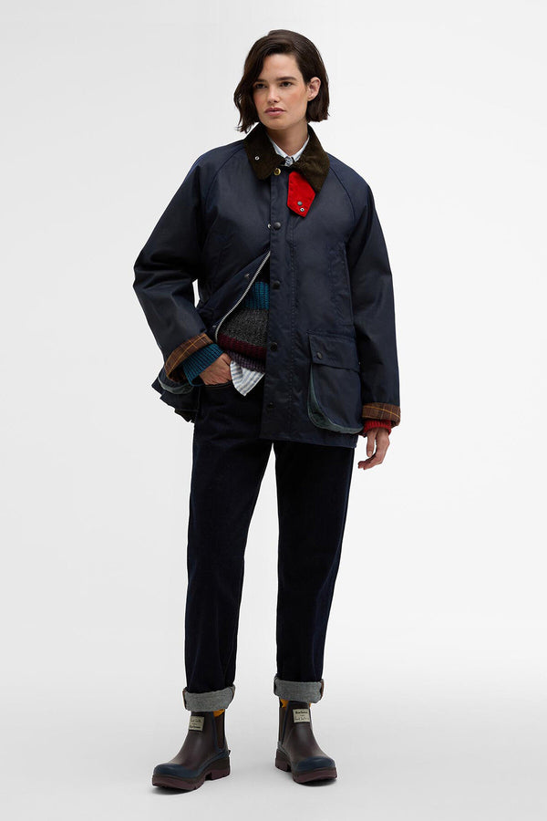 Giacca cerata Bedale oversize Paul Smith loves Barbour