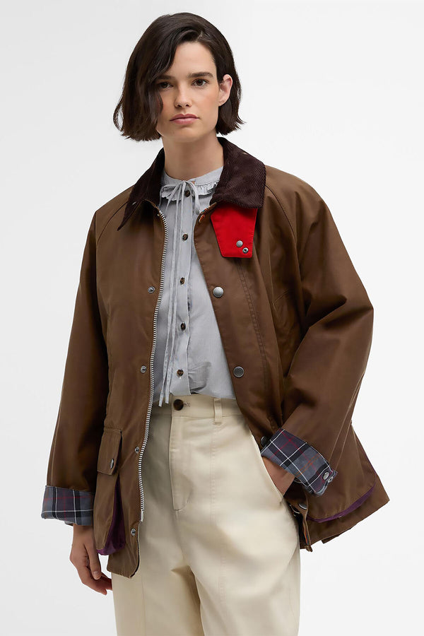 Giacca cerata Bedale oversize Paul Smith loves Barbour