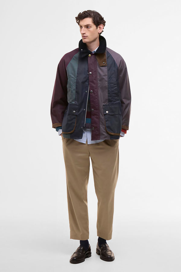 Giacca cerata Bedale oversize a righe Paul Smith loves Barbour