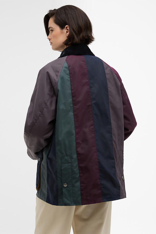 Giacca cerata Bedale oversize a righe Paul Smith loves Barbour