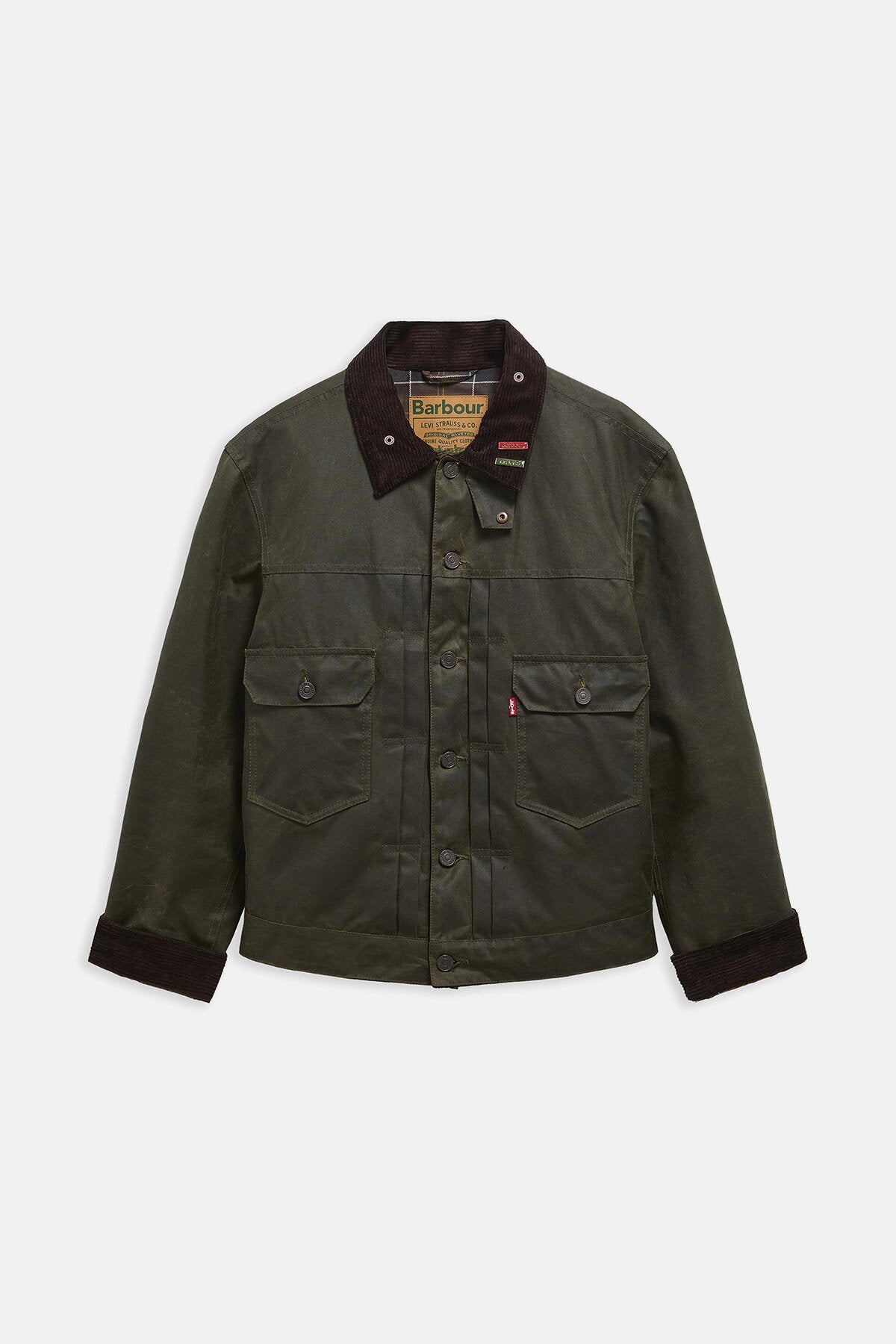 Barbour Giacca cerata Type II Barbour x Levi's Archive olive