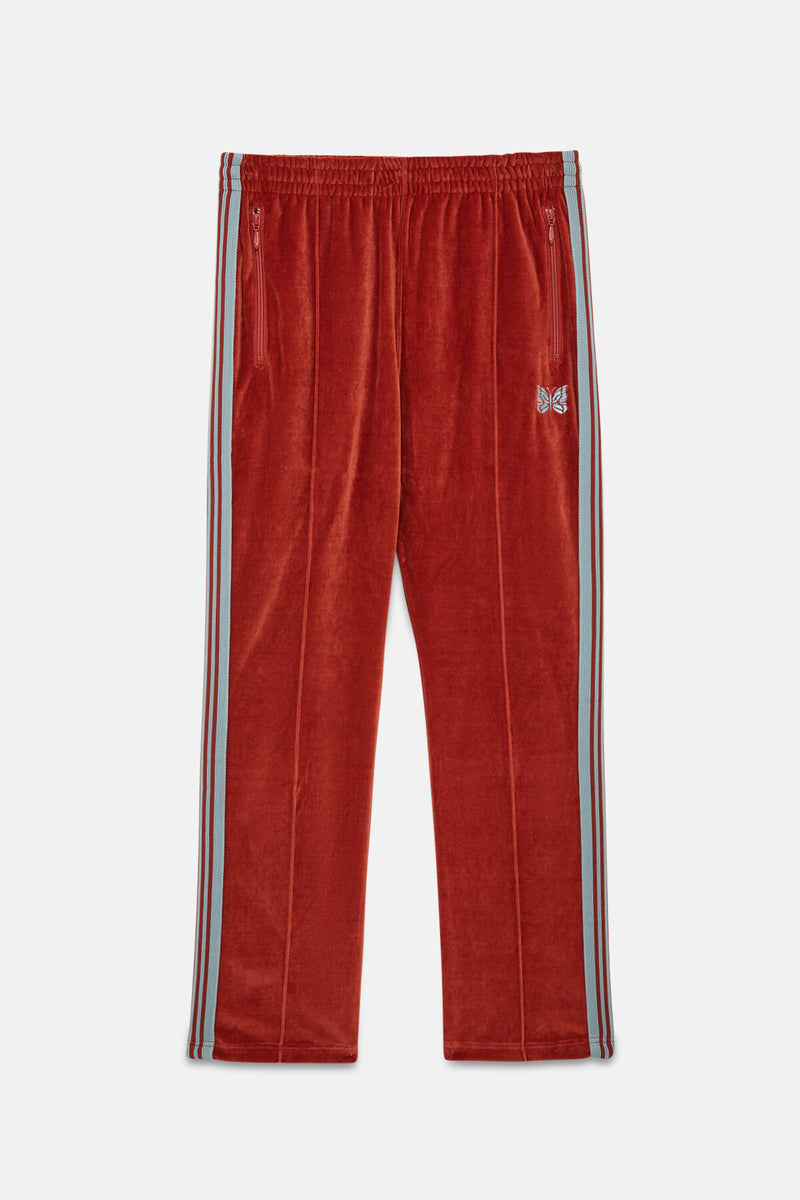 Narrow Velour Track Trousers