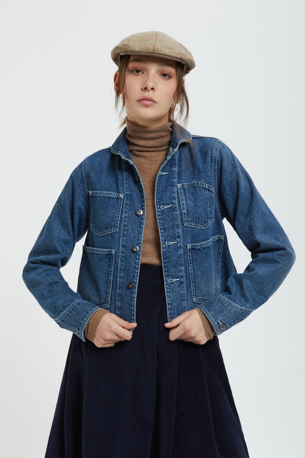 Giacca corta in Denim