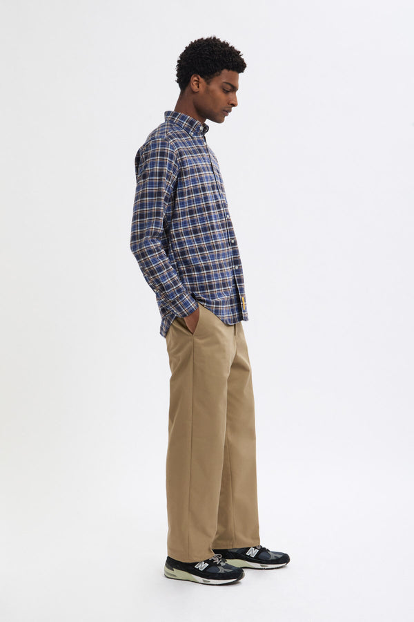 Pantaloni in Twill Taglio Dritto