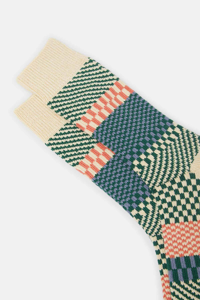 Calzini corti a check