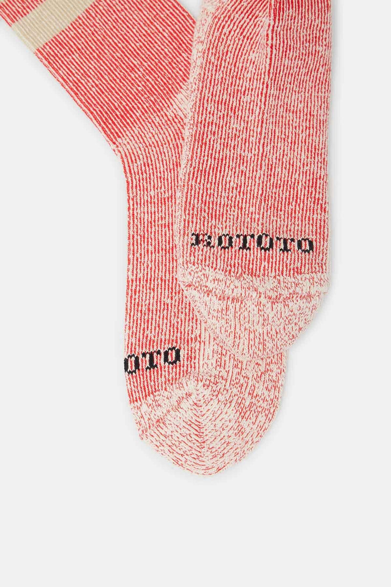 Calzini a righe in maglia a coste