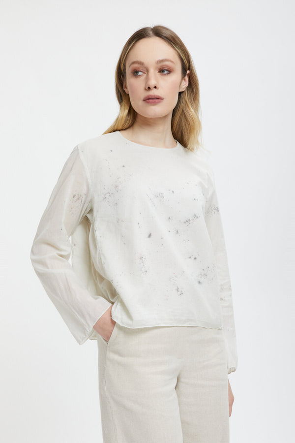 Long-sleeve Tae blouse
