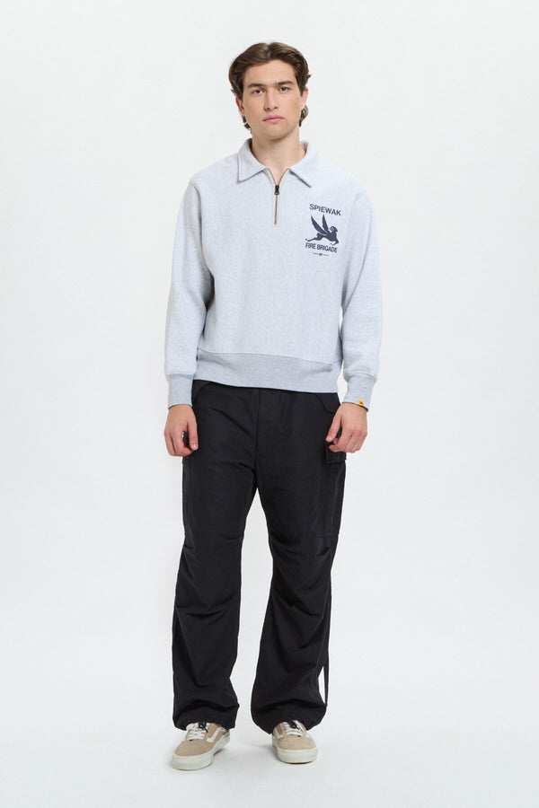 Half Zip Stand Collar Sweatshirt
