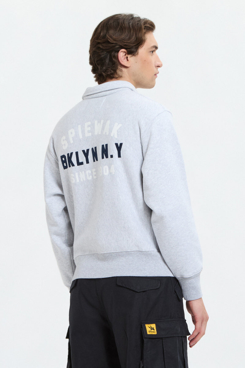 Half Zip Stand Collar Sweatshirt