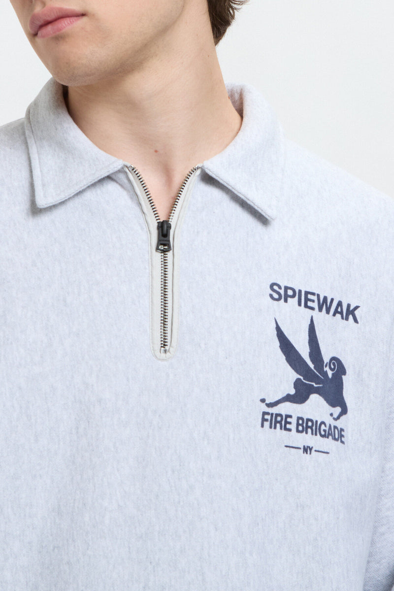 Half Zip Stand Collar Sweatshirt