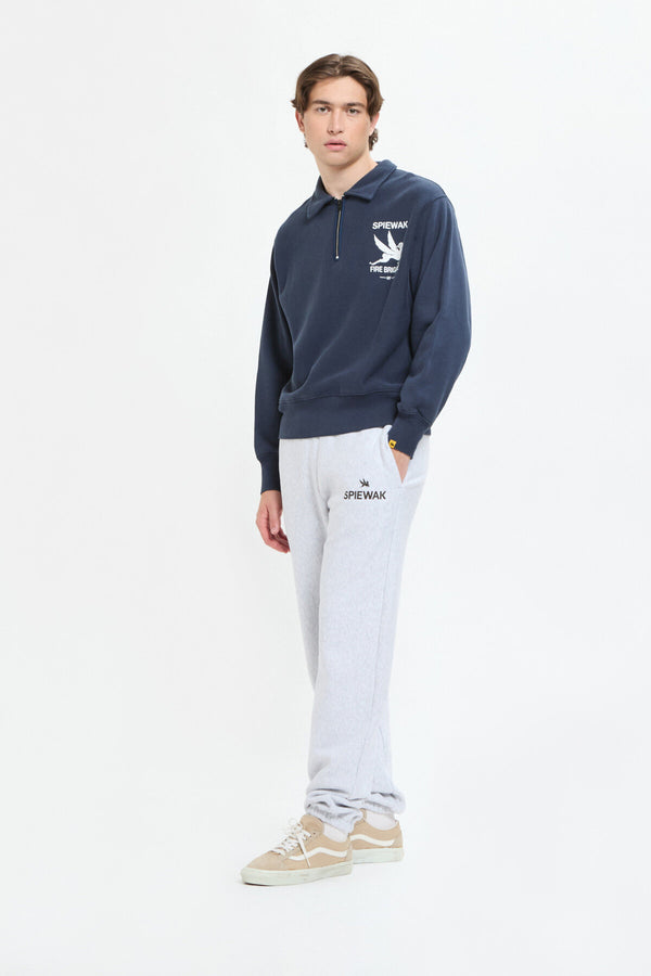 Half Zip Stand Collar Sweatshirt