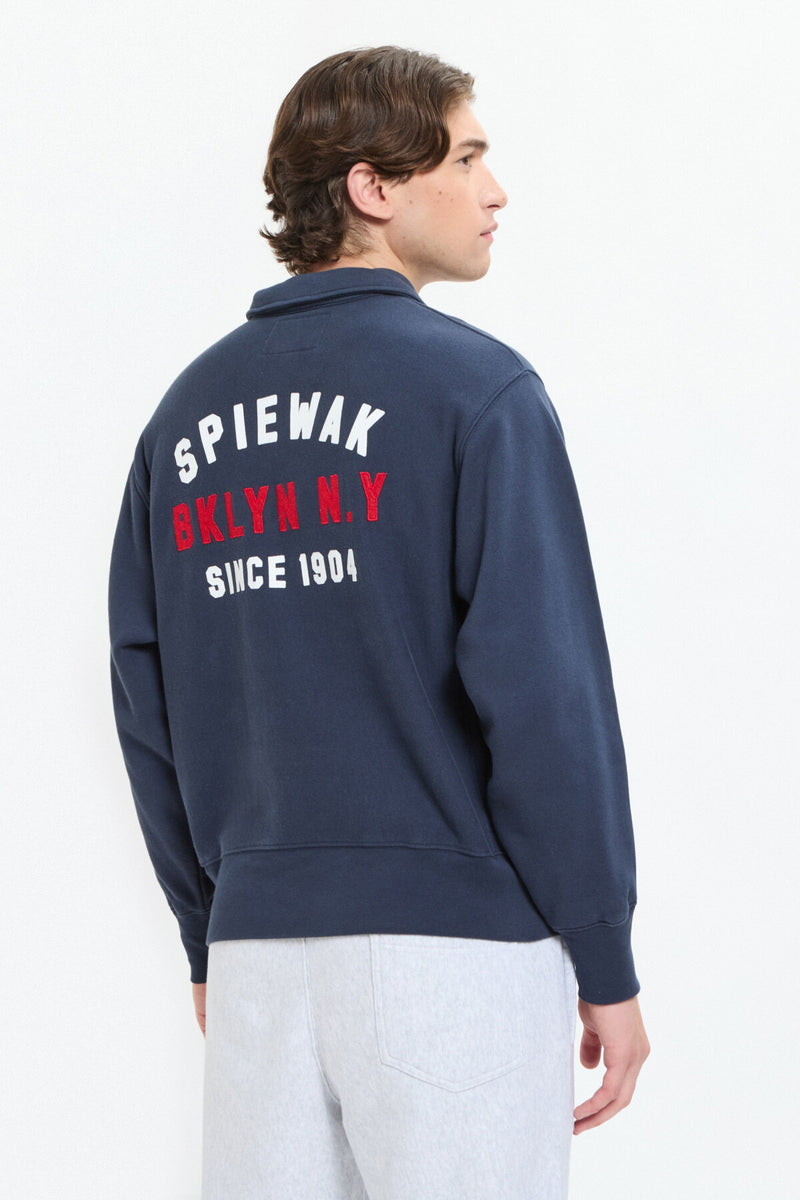 Half Zip Stand Collar Sweatshirt