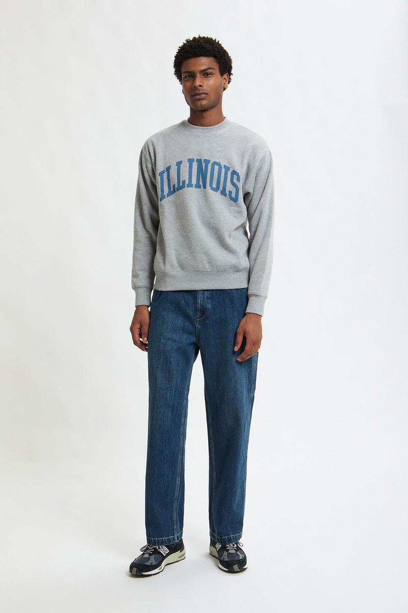 Felpa con stampa Illinois