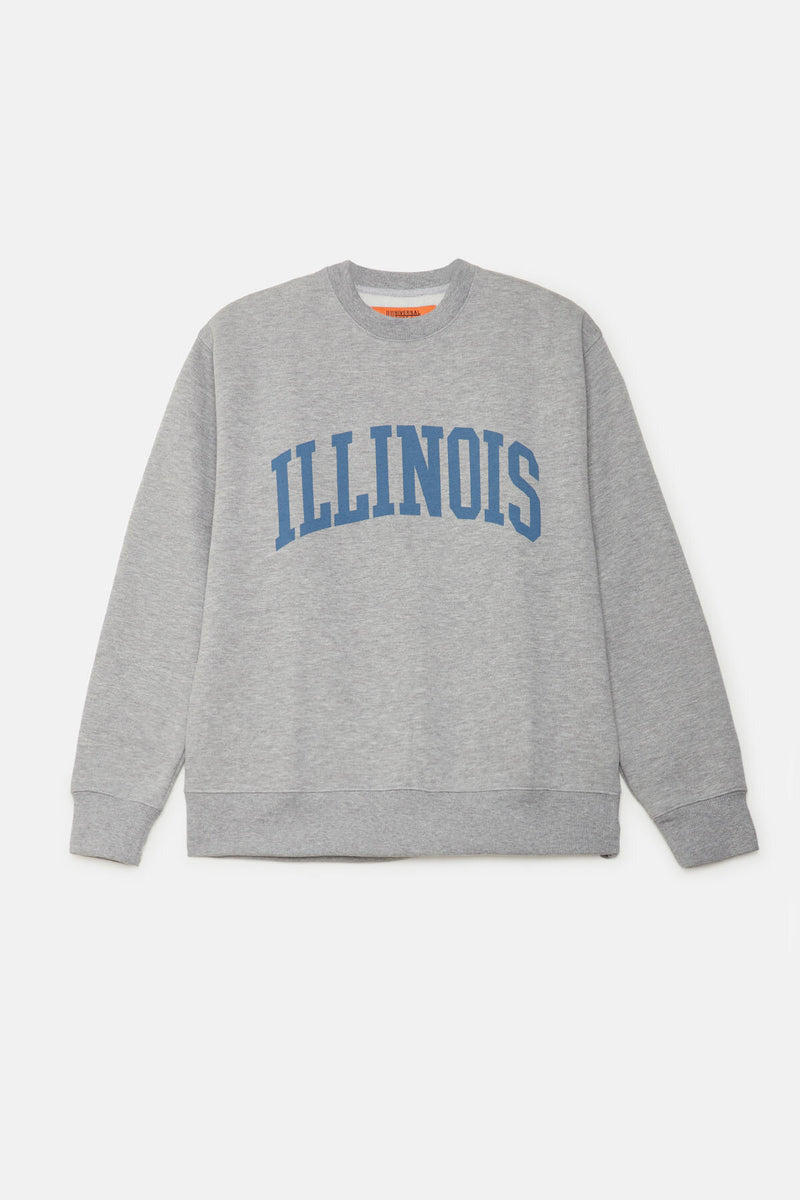 Felpa con stampa Illinois