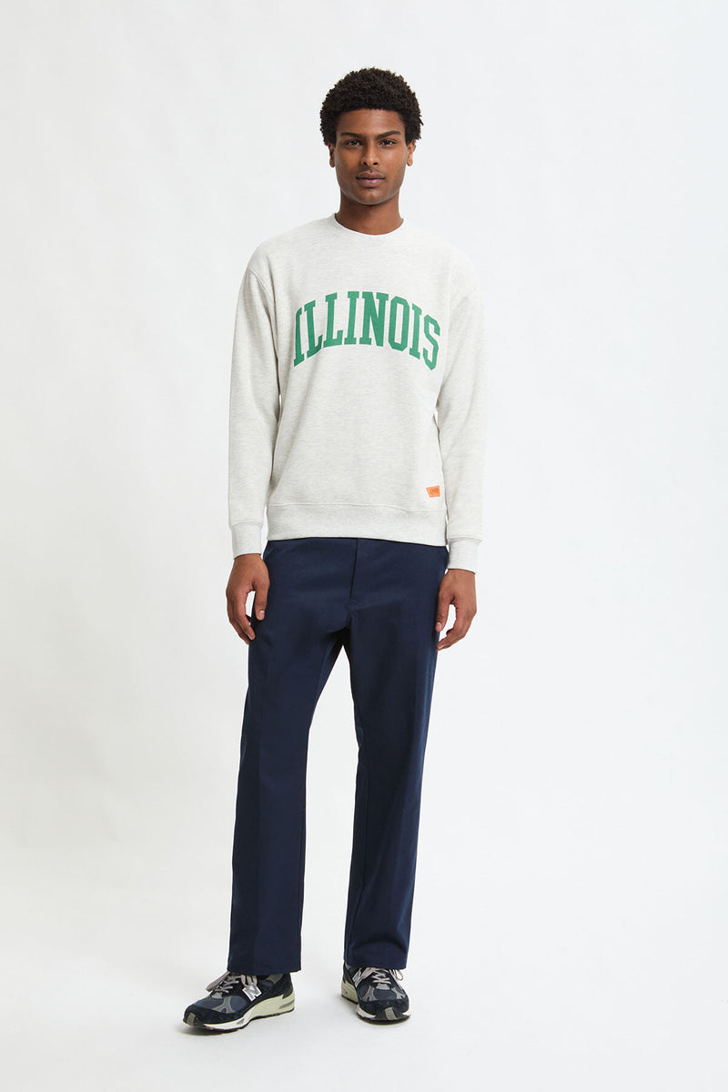 Felpa con stampa Illinois