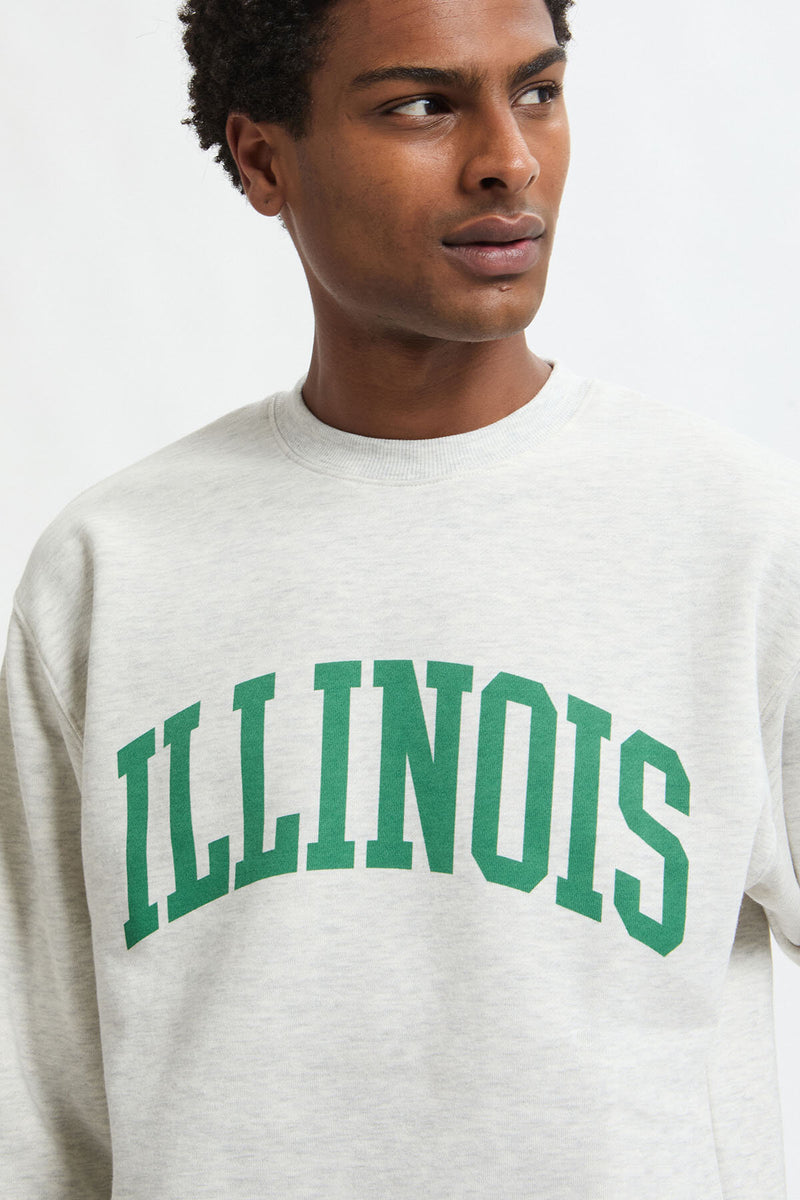 Felpa con stampa Illinois