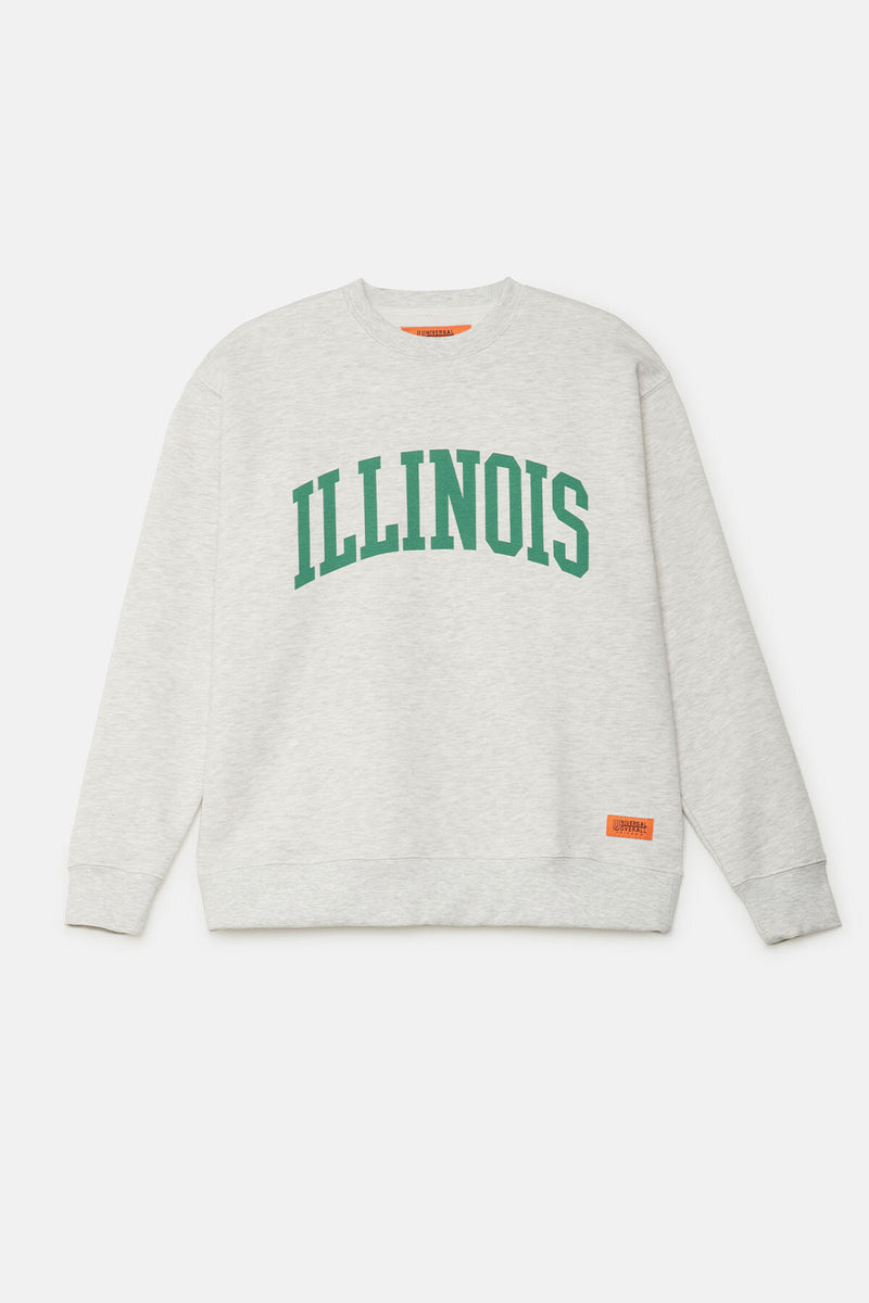 Felpa con stampa Illinois