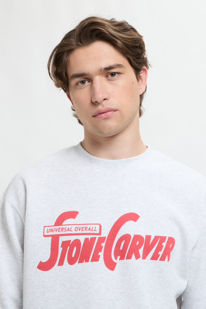 Felpa con stampa Stone Carver