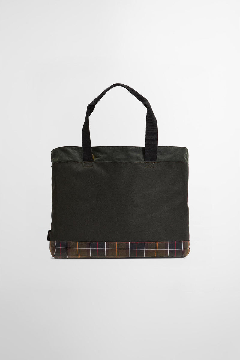 Borsa tote Field in tessuto cerato Barbour