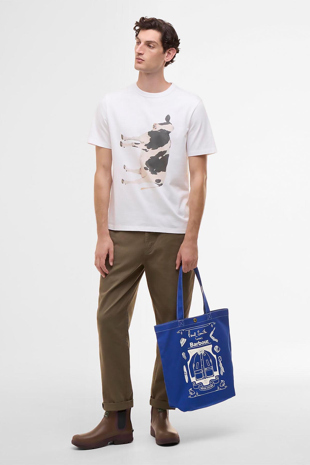 Paul Smith loves Barbour Best in Show Tote Bag Blue by Barbour