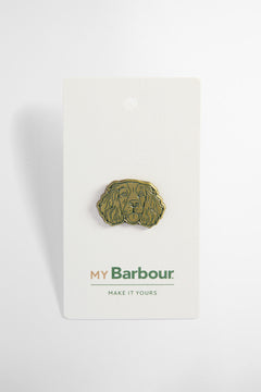 Barbour spaniel pin badge