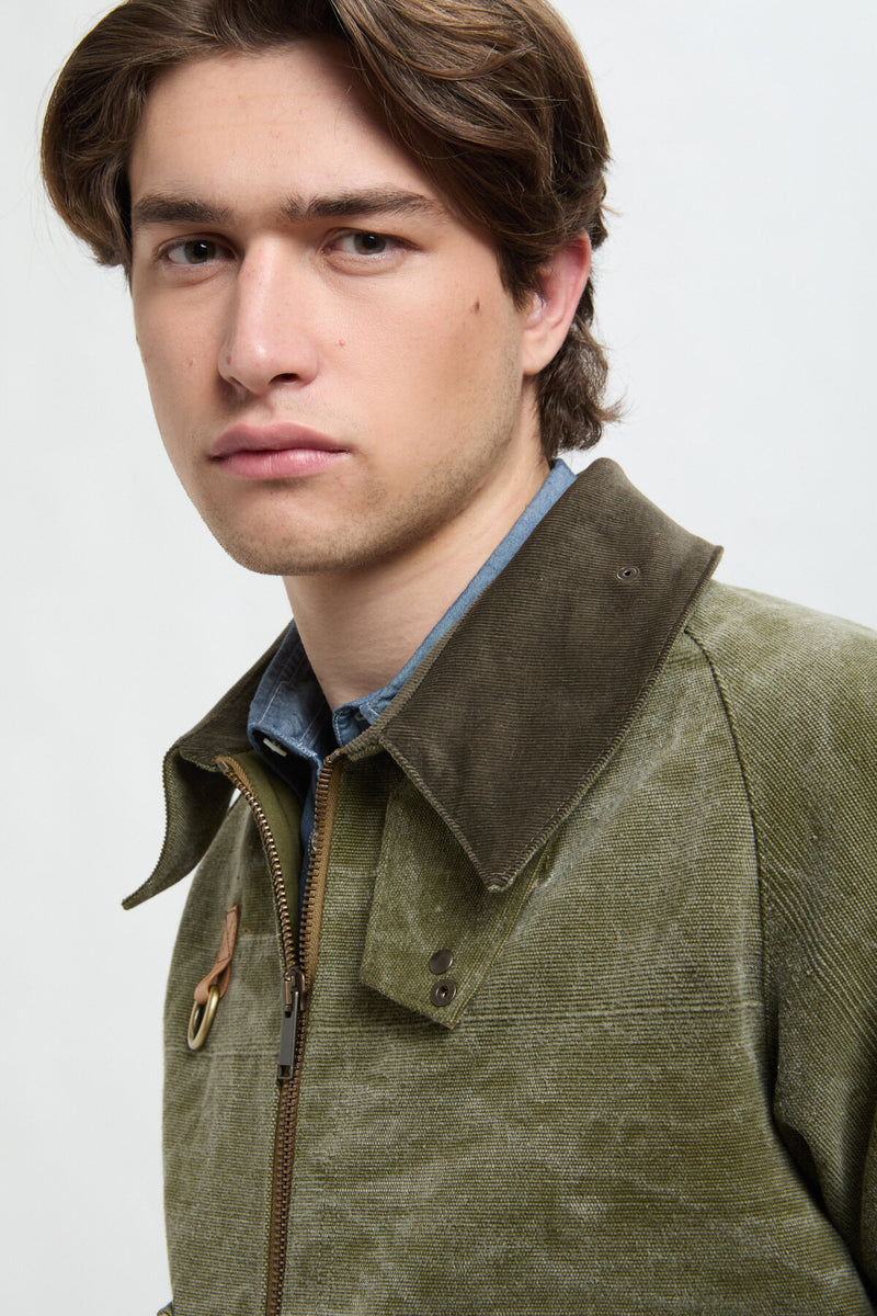 Giacca corta in canvas