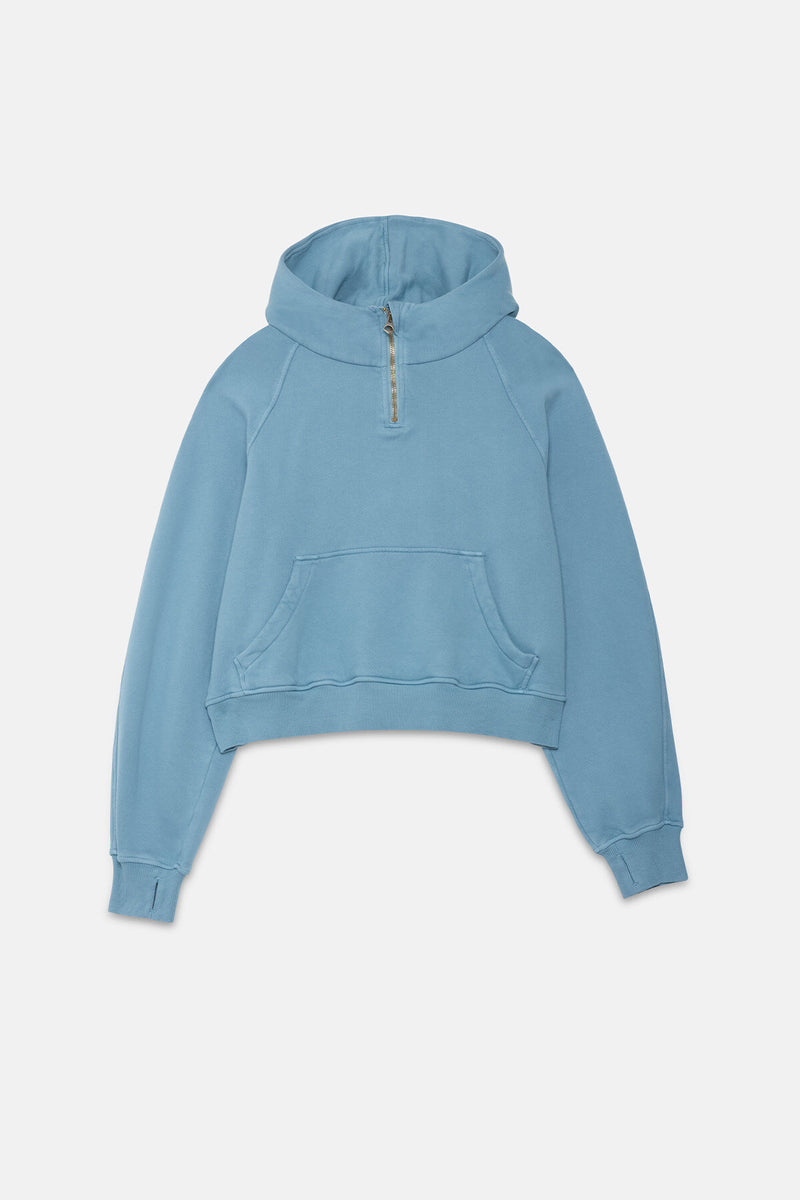 Felpa cotone cropped