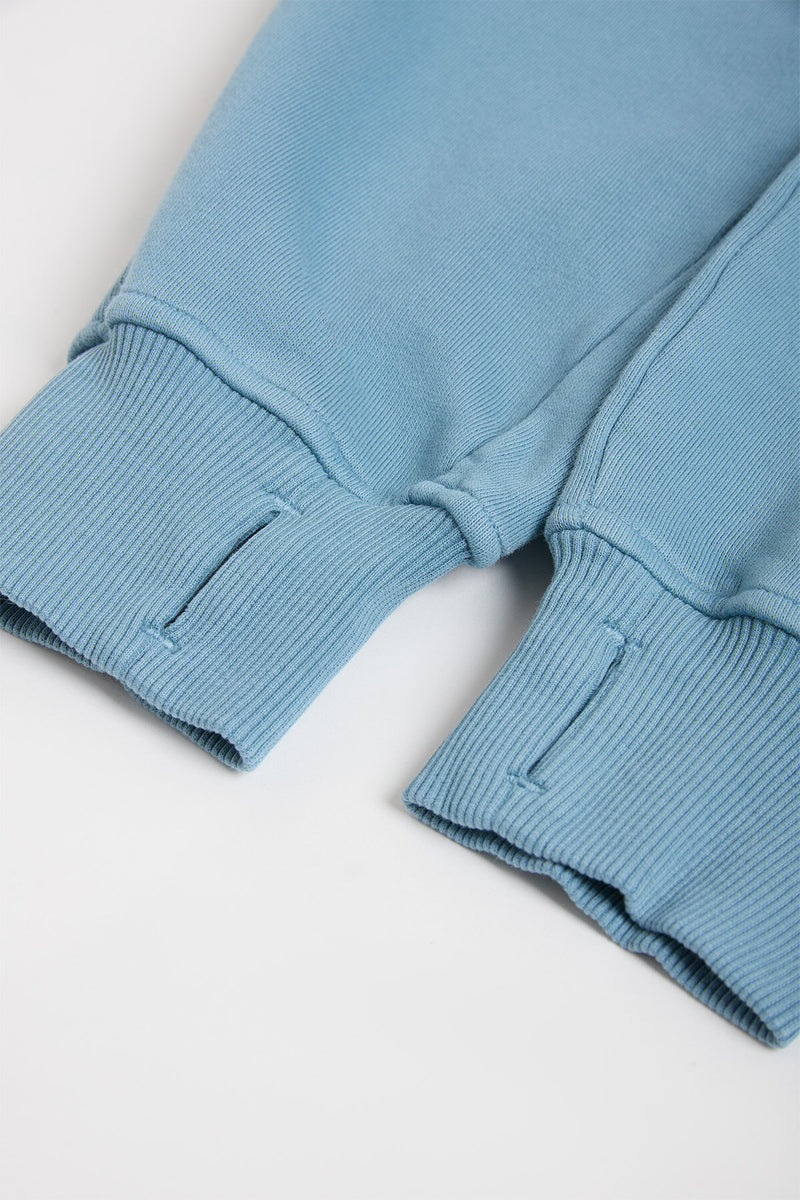 Felpa cotone cropped