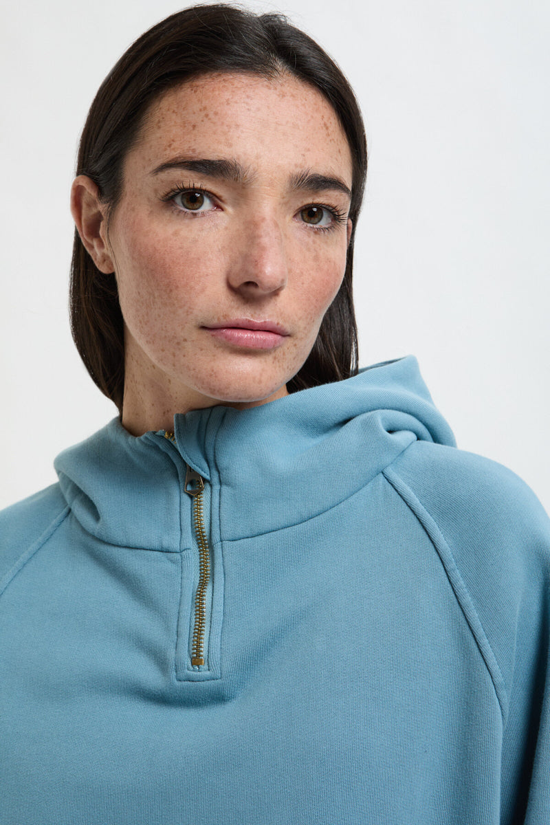 Felpa cotone cropped