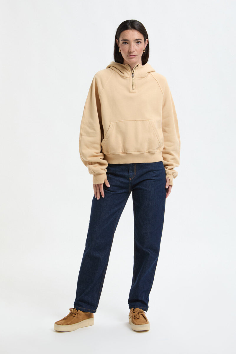 Felpa cotone cropped