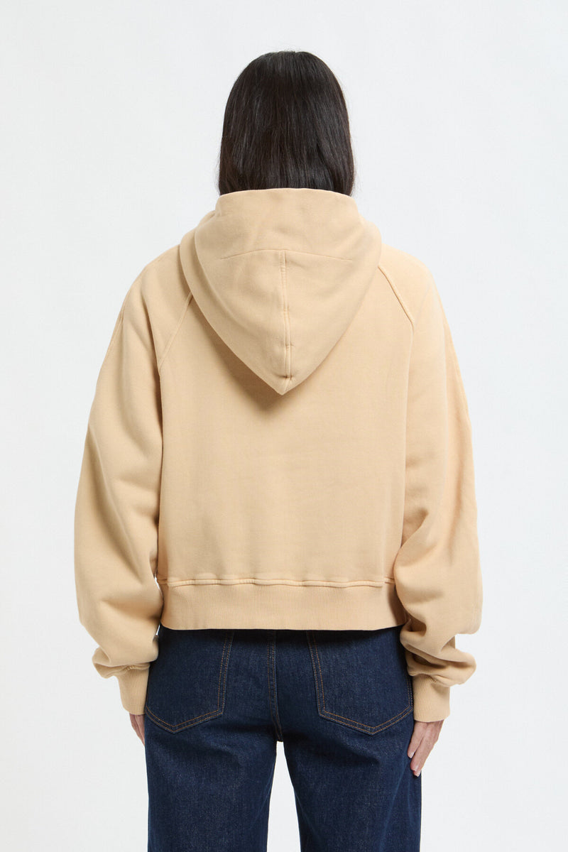 Felpa cotone cropped