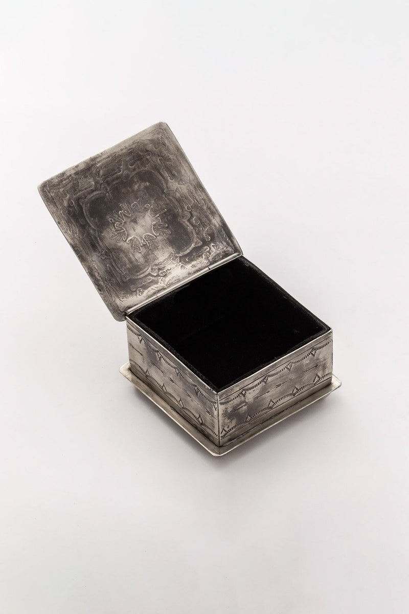 Scatola squadrata stampata con Turchese