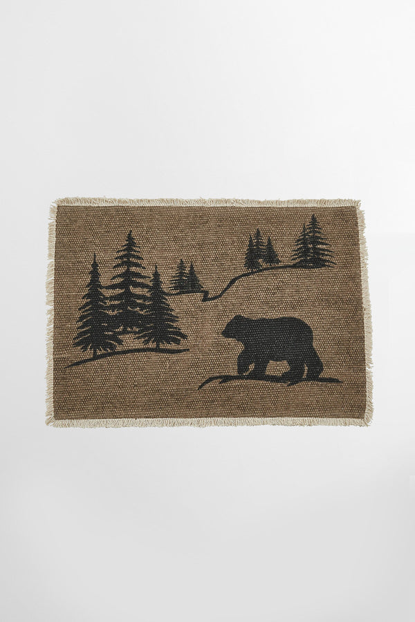 Tovaglietta con scena di orso