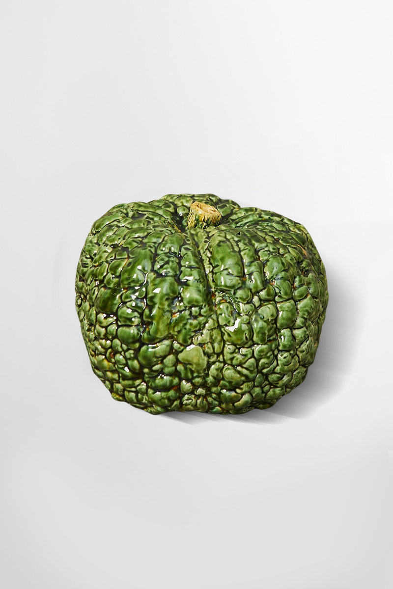 Replica smaltata in ceramica di zucca italiana