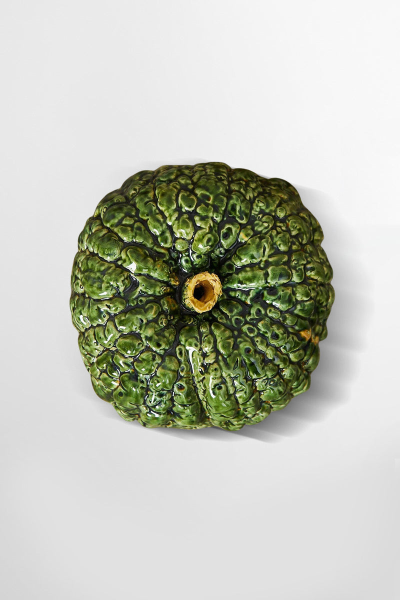 Replica smaltata in ceramica di zucca italiana