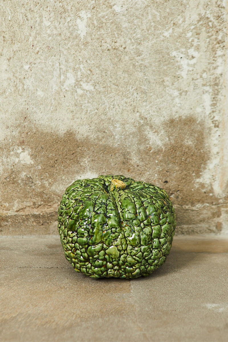 Replica smaltata in ceramica di zucca italiana