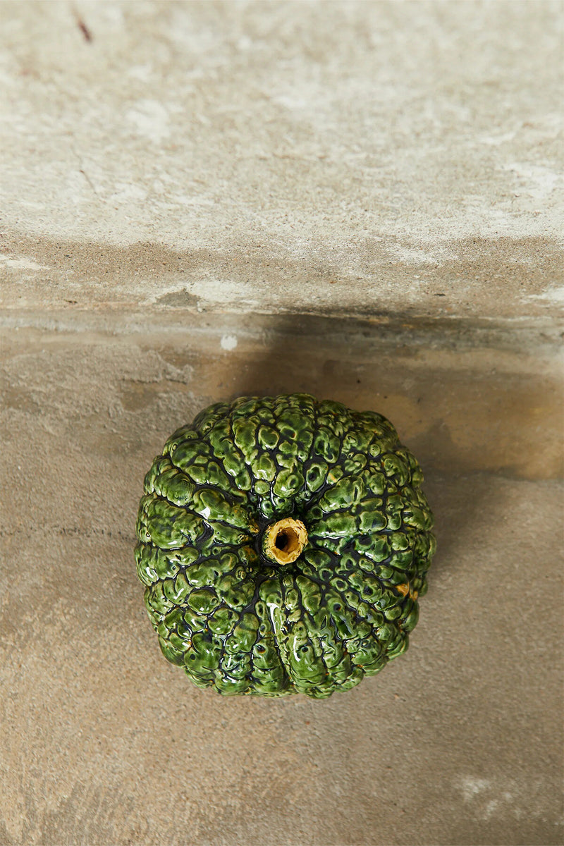 Replica smaltata in ceramica di zucca italiana