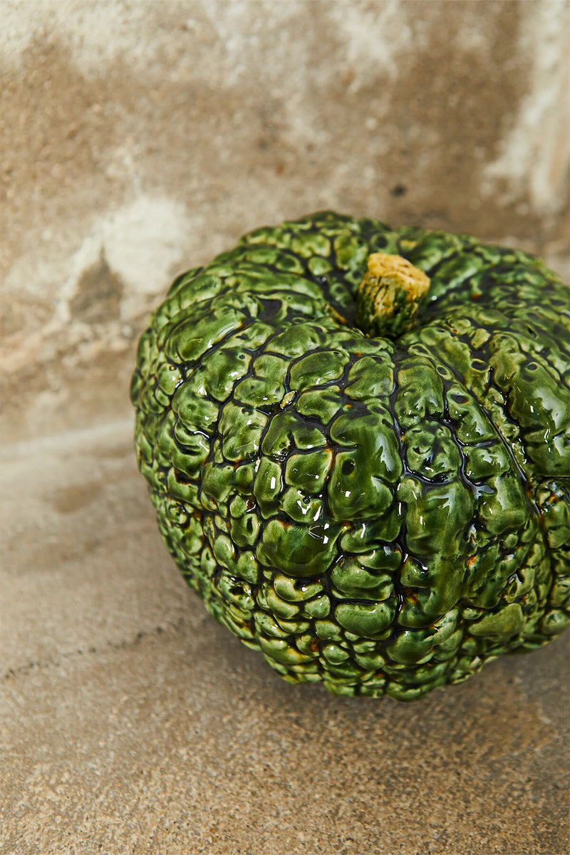 Replica smaltata in ceramica di zucca italiana