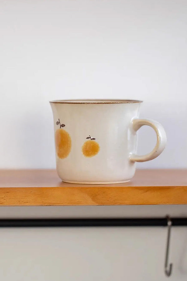 Minoyaki ceramic mug Orange